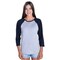 Cottonbell Ladies Baseball Three-Quarter Sleeve Vrewneck Soft Tee Pack Of 6